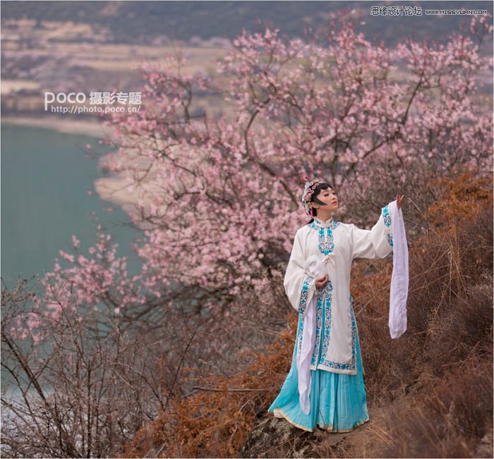 Photoshop调出外景写真片唯美的古典风格