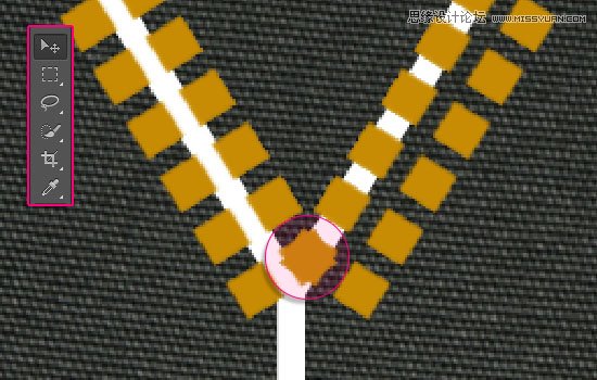 Photoshop制作黄金点状效果艺术字教程