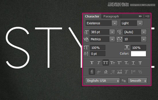 Photoshop制作黄金点状效果艺术字教程
