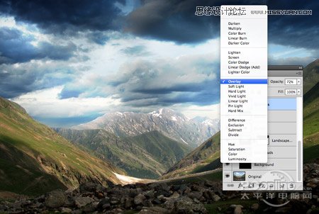 Photoshop调出山脚风光照片鲜艳唯美色彩