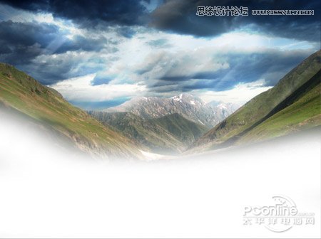 Photoshop调出山脚风光照片鲜艳唯美色彩