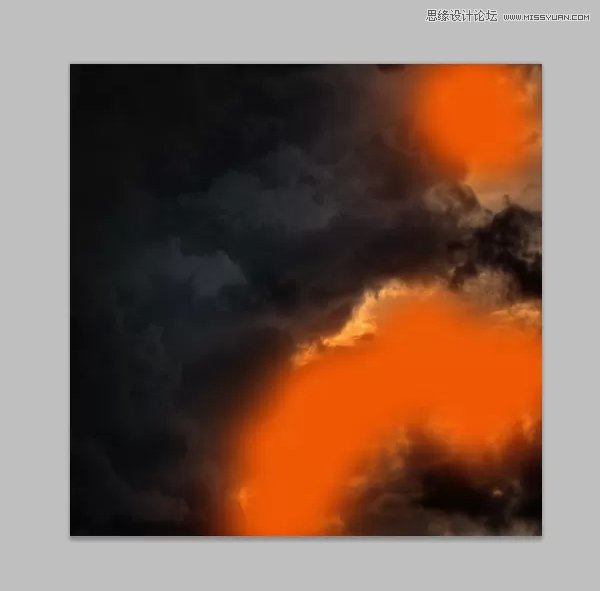 Photoshop合成在乌云密布中飞舞的天使