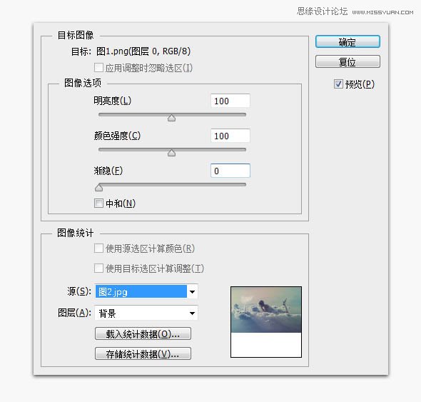 Photoshop实用匹配颜色快速给照片换色