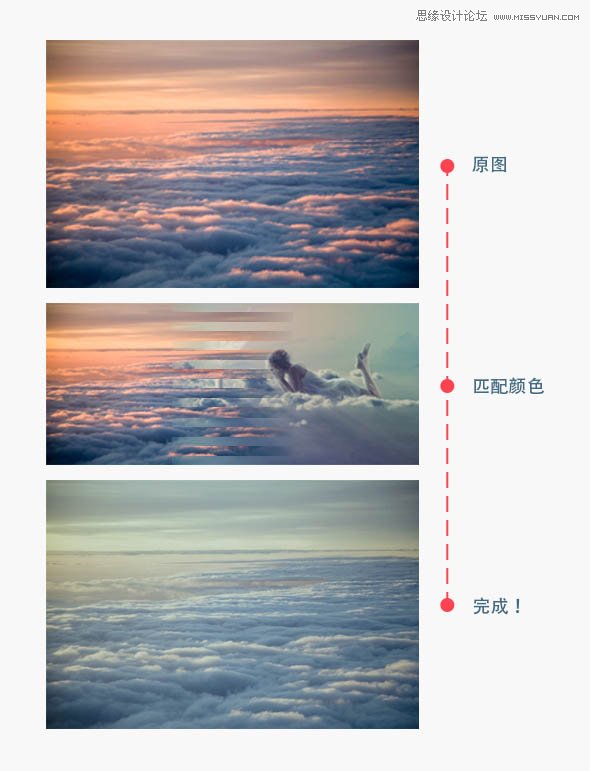 Photoshop实用匹配颜色快速给照片换色