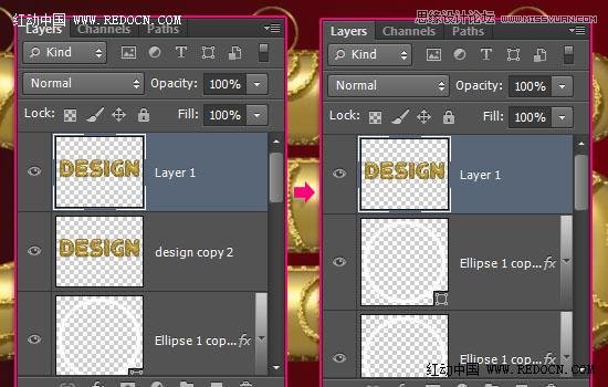 Photoshop制作大气的圣诞节艺术字教程