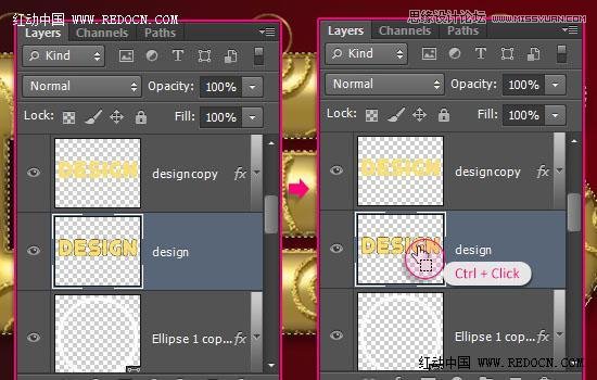 Photoshop制作大气的圣诞节艺术字教程