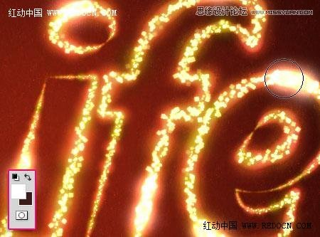 Photoshop使用画笔描边制作漂亮的高光字