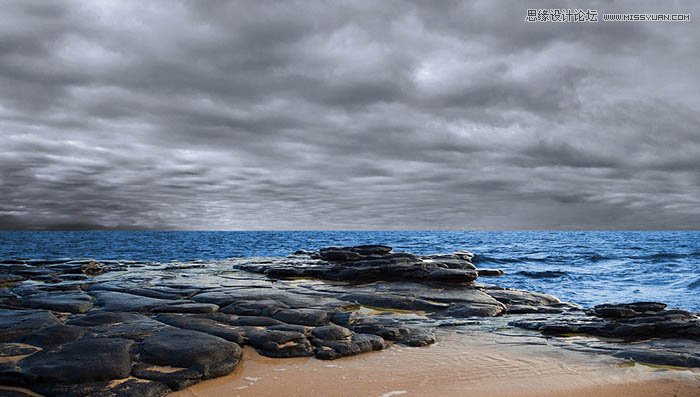 Photoshop合成超酷的汽车行驶海报