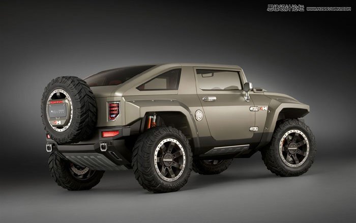 Photoshop合成超酷的汽车行驶海报