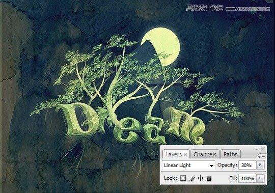 Photoshop结合AI制作梦境般的艺术字教程