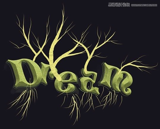 Photoshop结合AI制作梦境般的艺术字教程