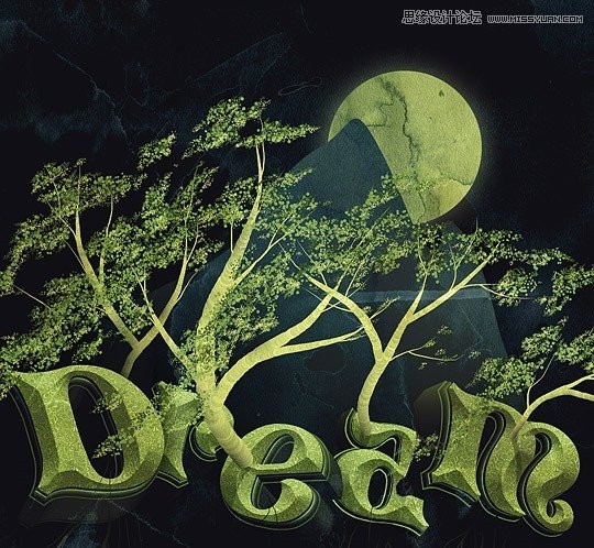 Photoshop结合AI制作梦境般的艺术字教程