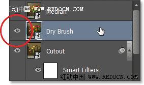 Photoshop把室内花屏花朵转化成水彩效果