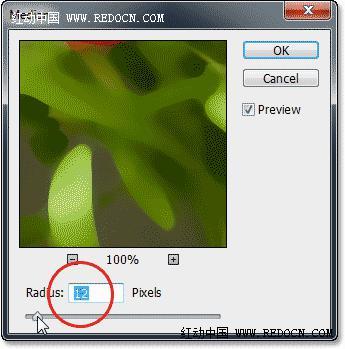 Photoshop把室内花屏花朵转化成水彩效果