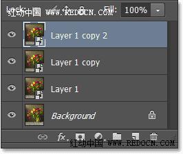 Photoshop把室内花屏花朵转化成水彩效果