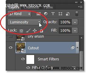 Photoshop把室内花屏花朵转化成水彩效果