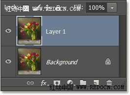 Photoshop把室内花屏花朵转化成水彩效果