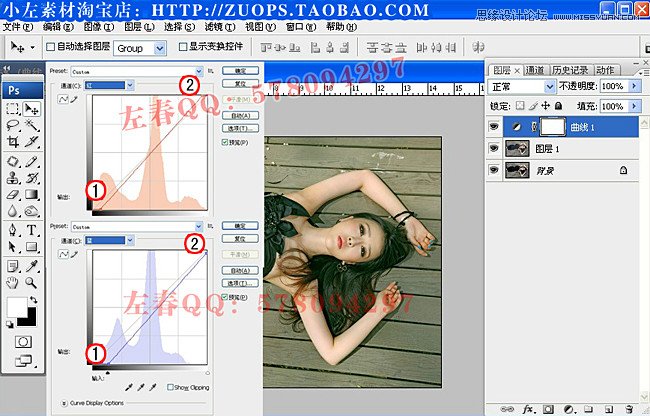Photoshop调出绚丽彩色的美女写真图