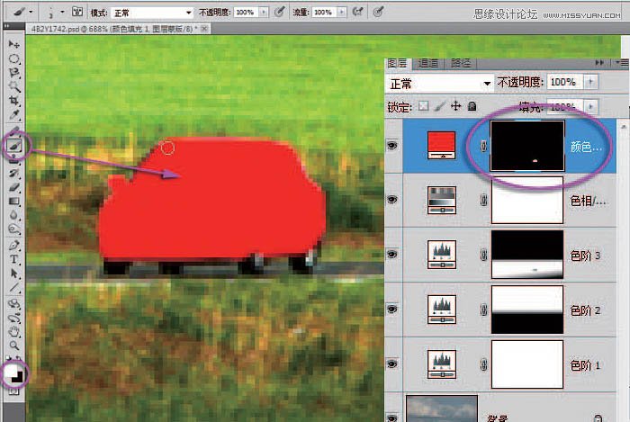 Photoshop完美修复偏暗色的草原风景照片