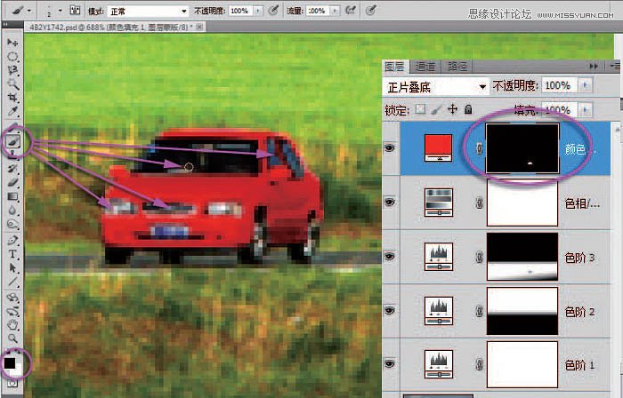 Photoshop完美修复偏暗色的草原风景照片