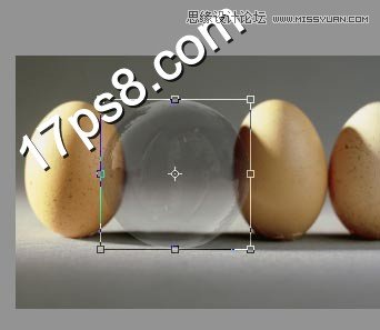 Photoshop合成玻璃效果的熟鸡蛋