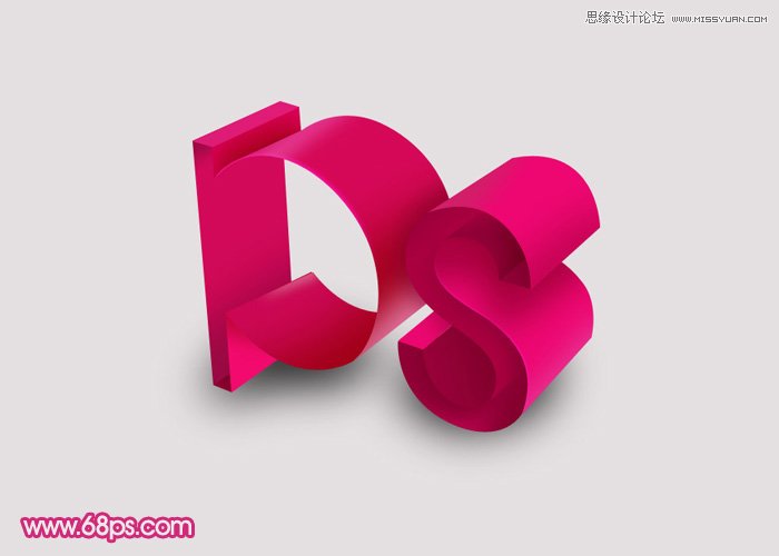 Photoshop制作个性时尚的立体字教程
