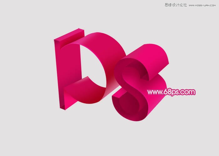 Photoshop制作个性时尚的立体字教程