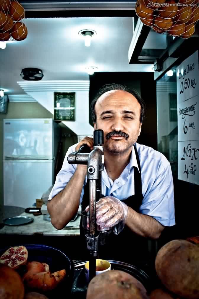 Photoshop调出国外人像质感的HDR色调