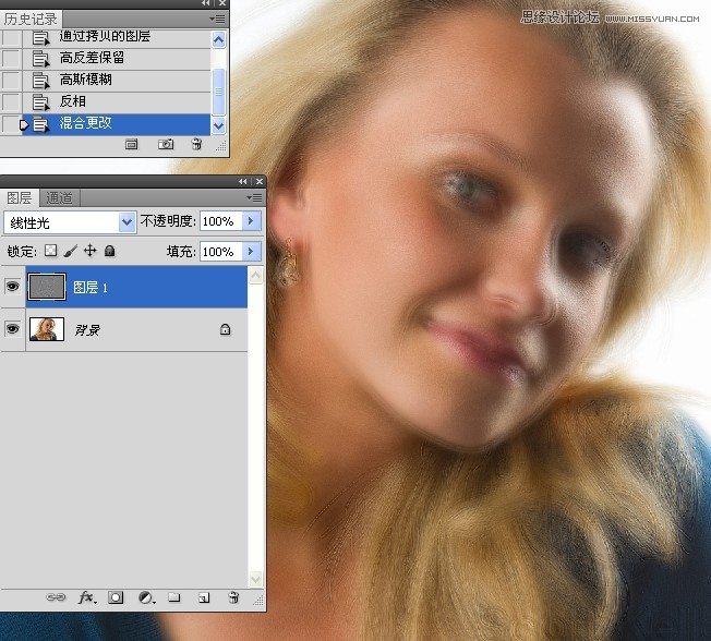 Photoshop保留质感给人像进行磨皮