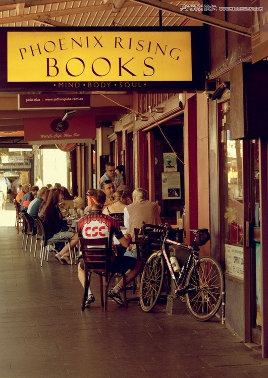 Photoshop两种方法打造怀旧街景