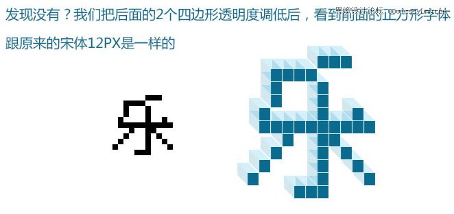Photoshop制作立体效果的像素艺术字