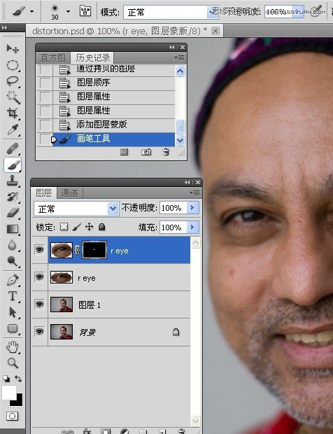 Photoshop纠正失真的人物肖像肤色