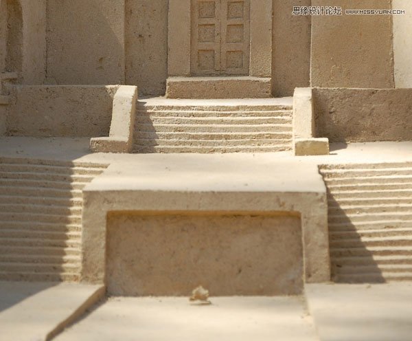 Photoshop合成冬季漂亮的的雪景城堡