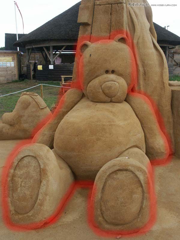 Photoshop合成冬季漂亮的的雪景城堡