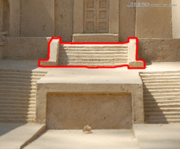 Photoshop合成冬季漂亮的的雪景城堡