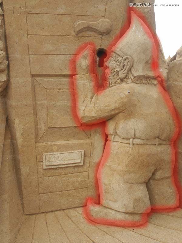 Photoshop合成冬季漂亮的的雪景城堡