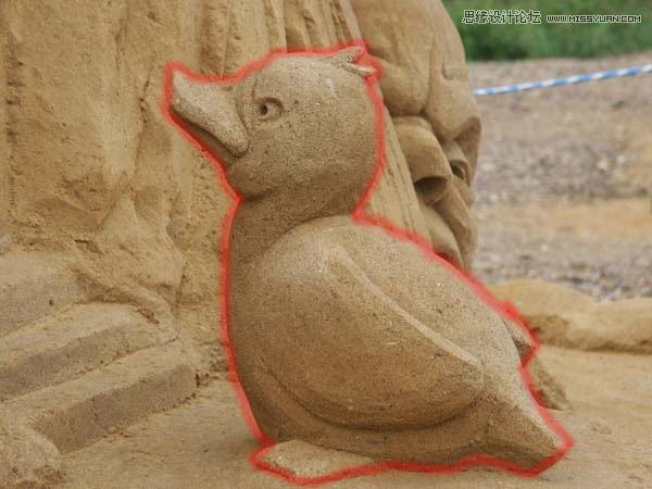 Photoshop合成冬季漂亮的的雪景城堡