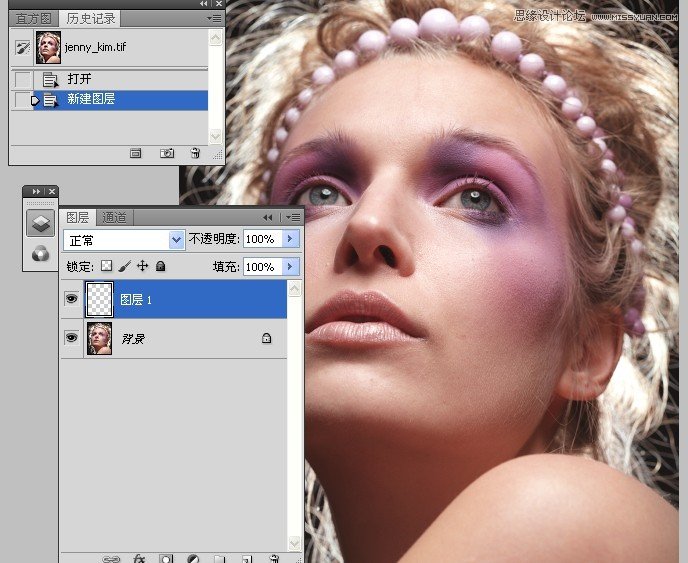 Photoshop给美女人像精细商业磨皮