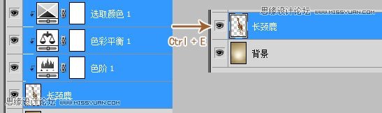 Photoshop创意设计给自己熨衣服的长颈鹿