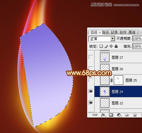 Photoshop设计燃烧的火焰效果图