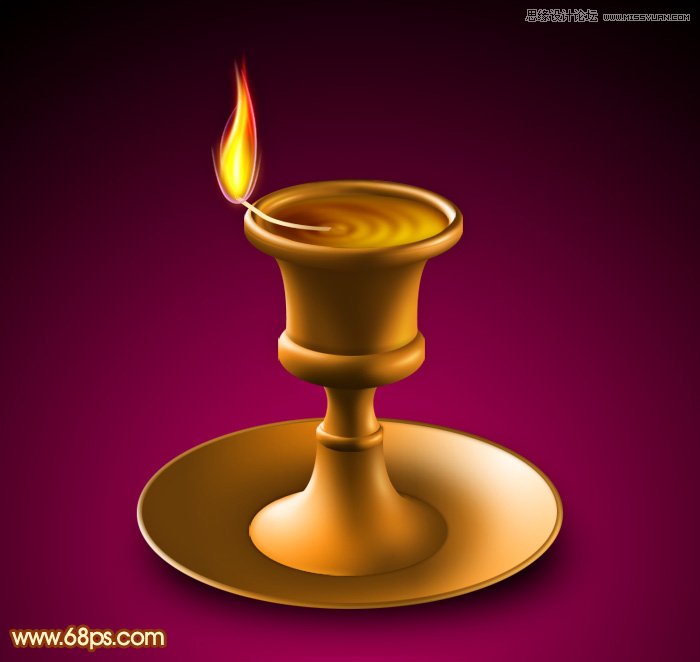 Photoshop设计燃烧的火焰效果图