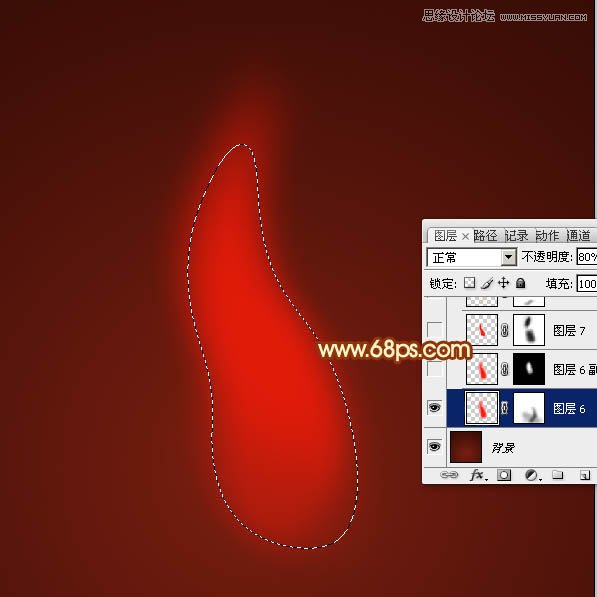 Photoshop设计燃烧的火焰效果图
