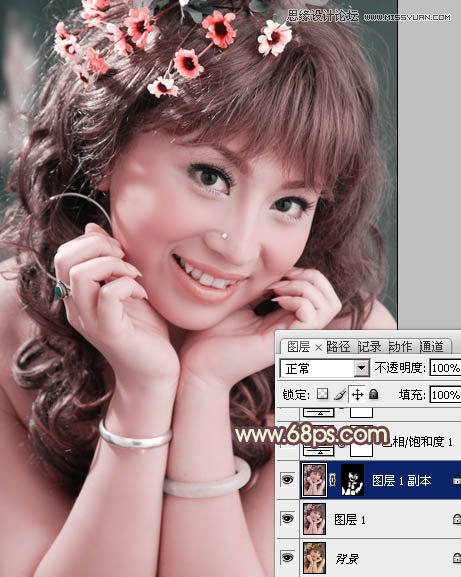 Photoshop调出新娘照片淡淡的柔肤效果