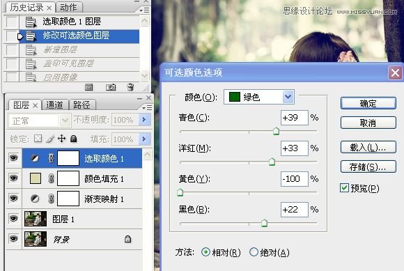 Photoshop调出美女照片暗夜精灵效果