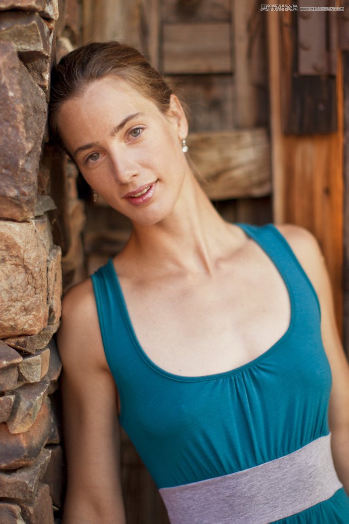 Photoshop给偏青色人像照片恢复自然肤色