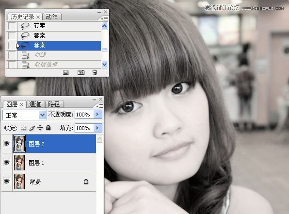 Photoshop给室内可爱美女肤色美白
