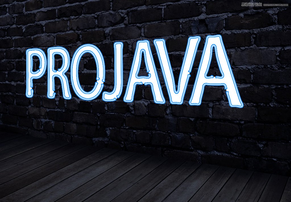 Photoshop制作真实效果的霓虹灯艺术字