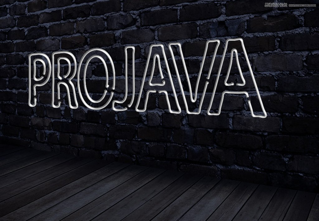 Photoshop制作真实效果的霓虹灯艺术字