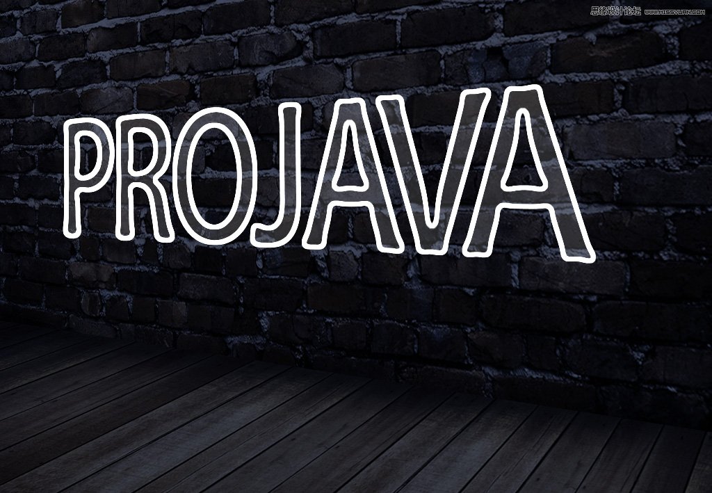 Photoshop制作真实效果的霓虹灯艺术字