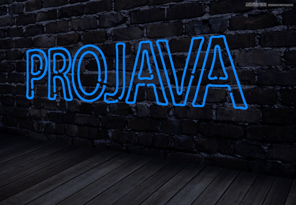 Photoshop制作真实效果的霓虹灯艺术字